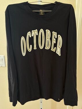 OVO October Long Sleeve Shirt in Black - Size M